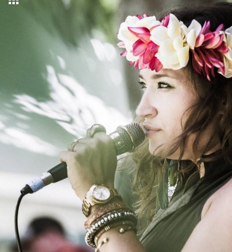 Sierra Carrere singing. Haiku Bazaar.